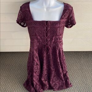 Aeropostale Lacy Purple Dress Size Large
